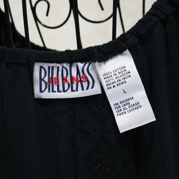 BILLBASS JEANS Black Accent Stitching Adjustable Wrists Front Long Sleev… - Picture 12 of 15